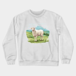 White Sheep Crewneck Sweatshirt